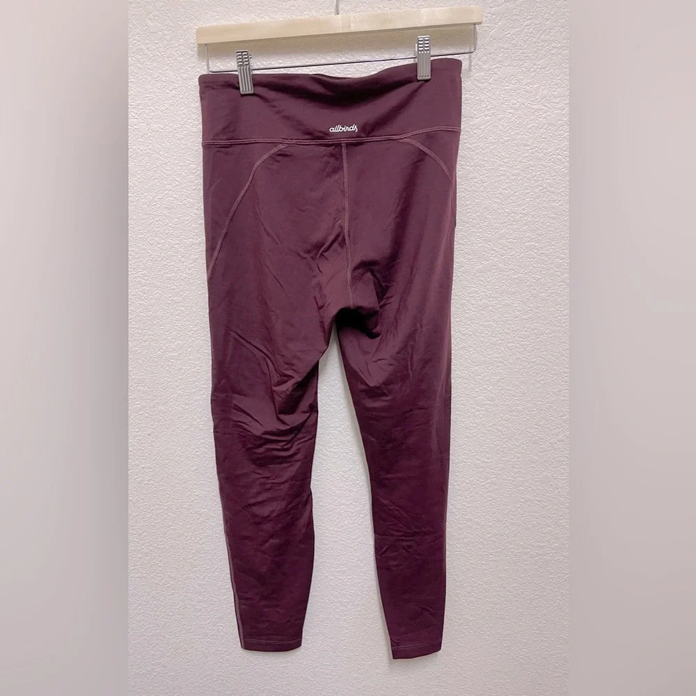 ALLBIRDS Natural Legging in Maroon Size M Activewear - Picture 2 of 4